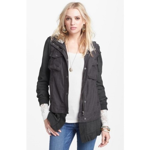 Free People Jackets & Blazers - Free People Layered Knit Slub Jacket ***